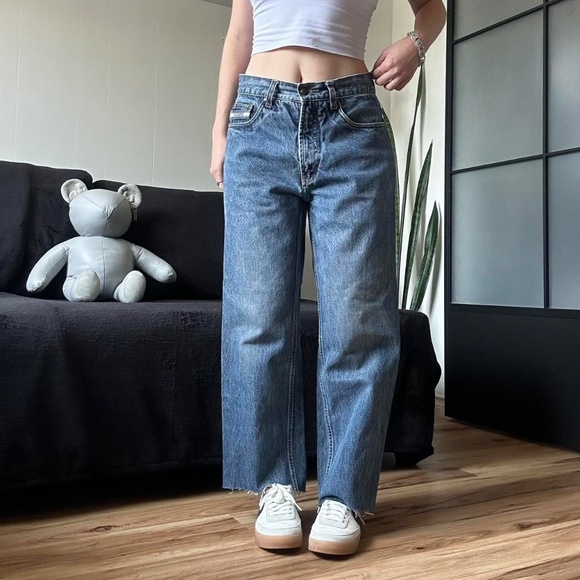 Vintage Eldorado Denim Jeans with Distressed Hem - Picture 4 of 8